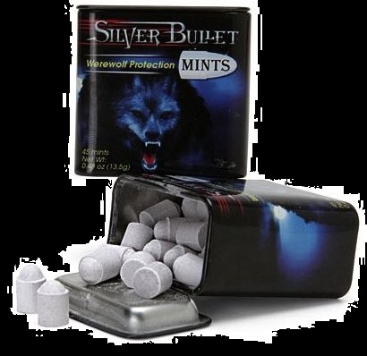 Halloween Candy For Sale Werewolf Silver Bullet Mints